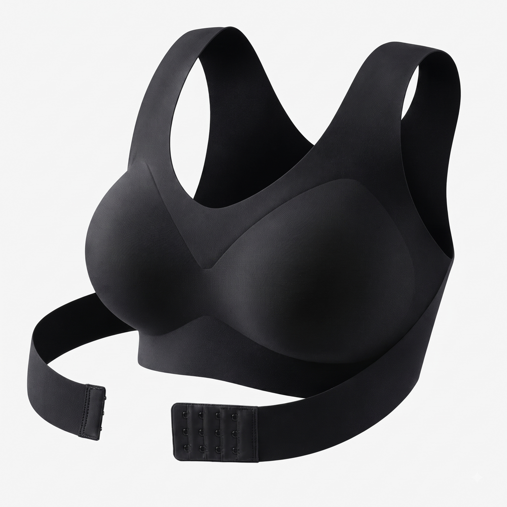 Seamless Cross-Back Support Bralette