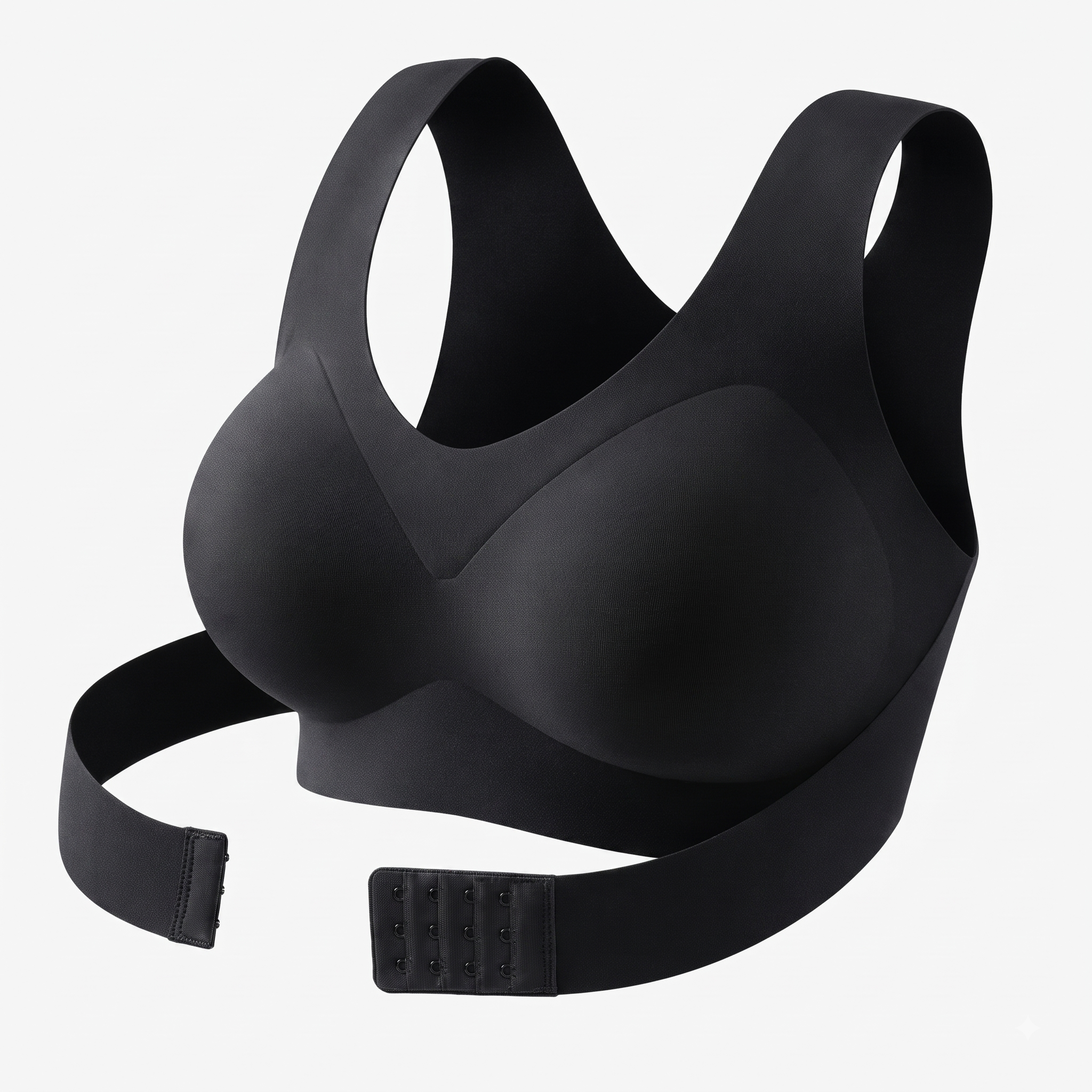 Seamless Cross-Back Support Bralette