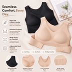 Seamless Cross-Back Support Bralette