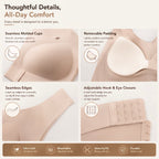 Seamless Cross-Back Support Bralette