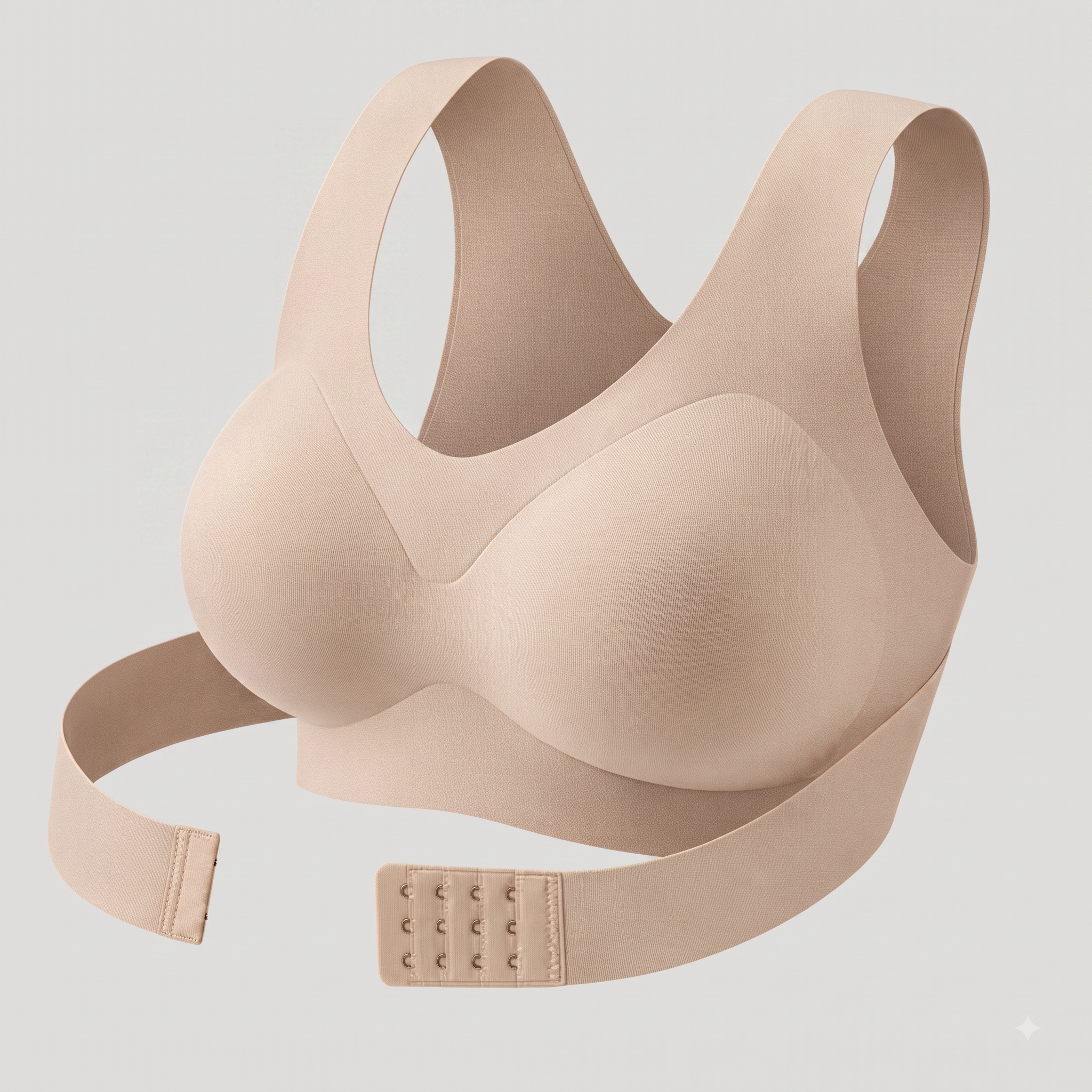 Seamless Cross-Back Support Bralette