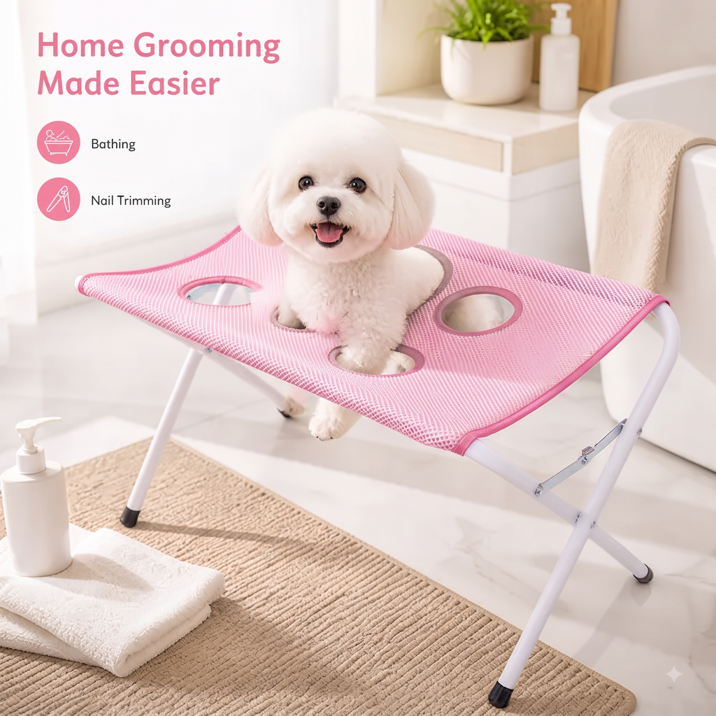 Foldable Pet Grooming Hammock Table