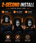 Horror Face Car Headrest Covers