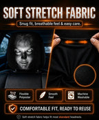 Horror Face Car Headrest Covers