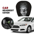 Horror Face Car Headrest Covers