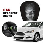 Horror Face Car Headrest Covers