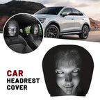 Horror Face Car Headrest Covers