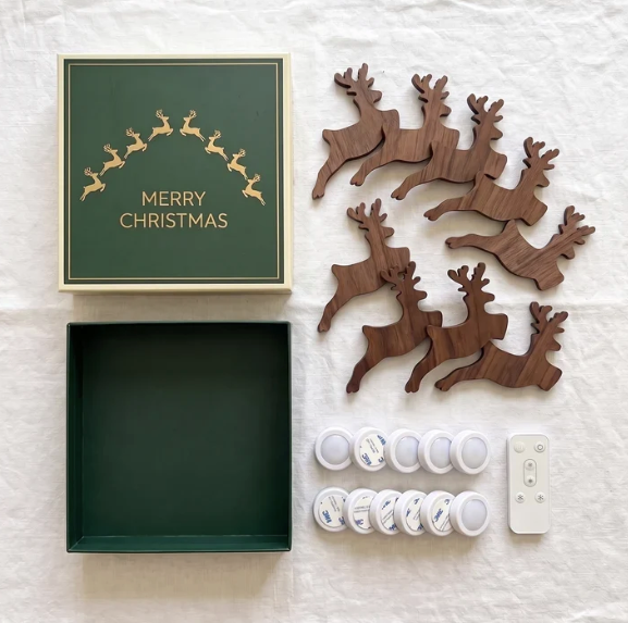 Christmas View Press On Decor