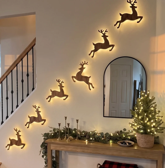 Christmas View Press On Decor