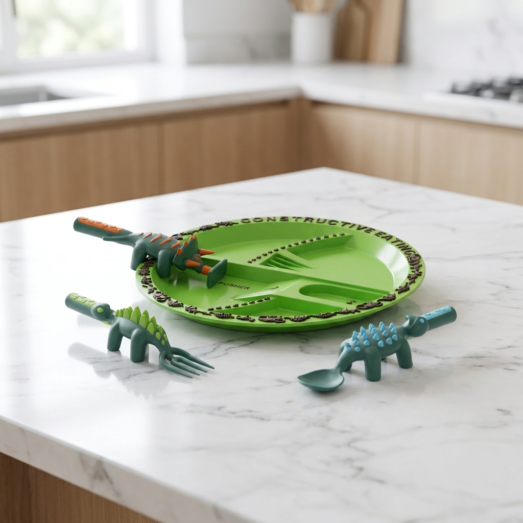 Three sets ot children's tableware