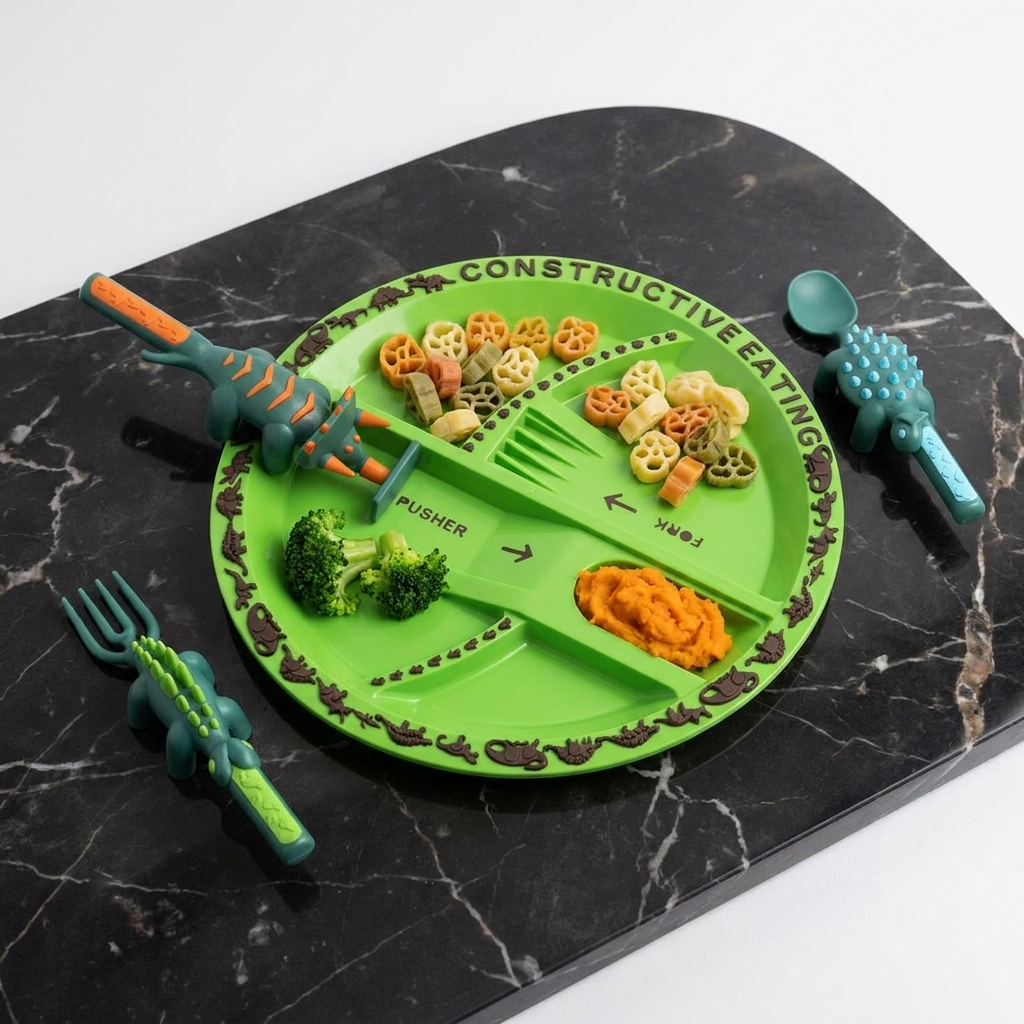 Three sets ot children's tableware