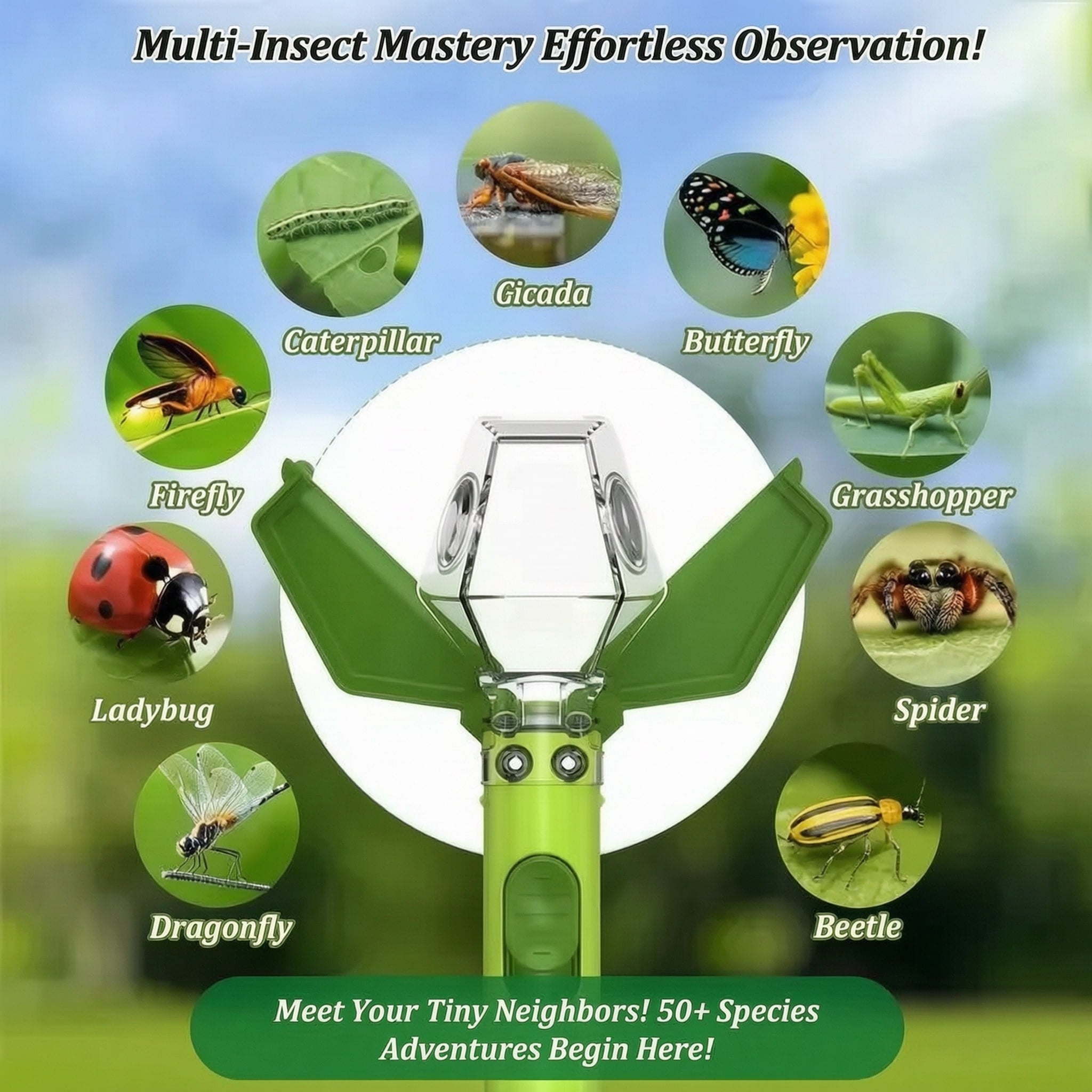 Handheld Bug Catcher for Kids — Safe Catch & Release